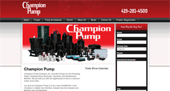 Desktop Screenshot of championpump.com