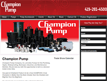 Tablet Screenshot of championpump.com